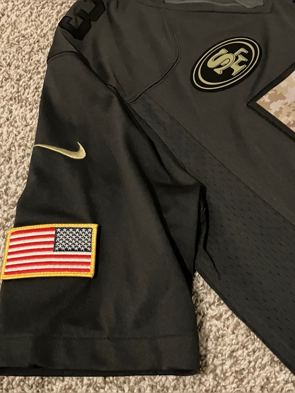 NaVorro Bowman #53 San Francisco 49ers Nike Salute to Service NFL Jersey Medium - Picture 5 of 11